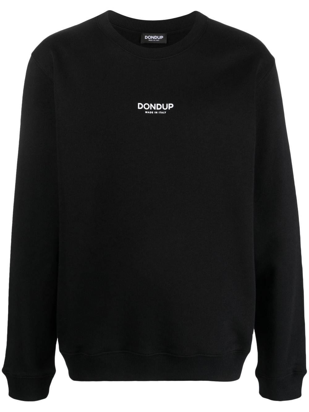 Logo-print cotton sweatshirt - Black
