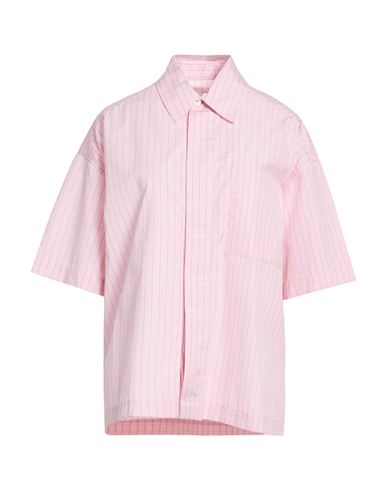 Woman Shirt Pink Size S Cotton