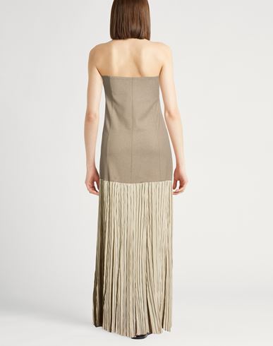 Chocolat Woman Maxi dress Taupe Size 4 Viscose, Wool, Polyester, Elastane