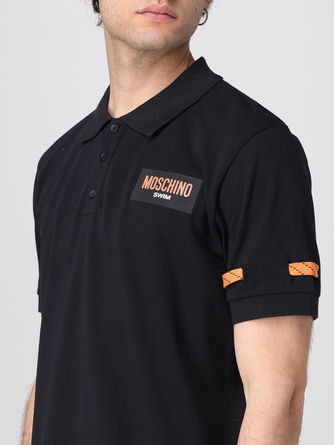 Polo Shirt MOSCHINO COUTURE Men color Black