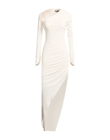 Woman Maxi dress White Size 4 Acetate, Polyamide, Elastane