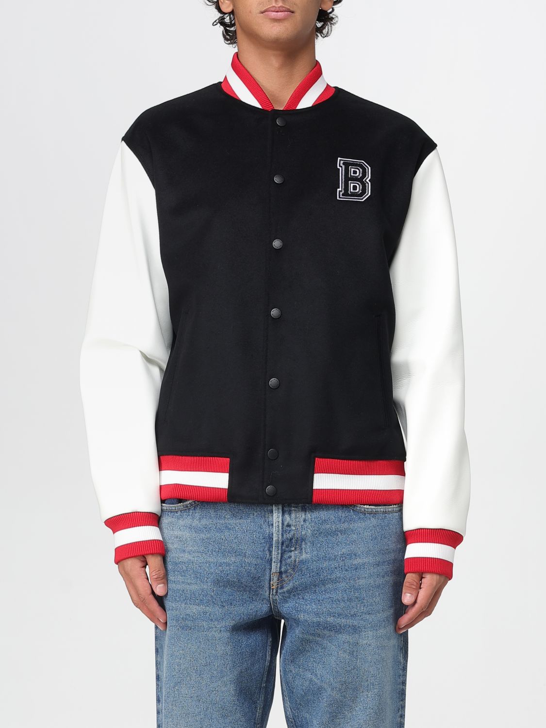 Varsity bomber jacket - Black
