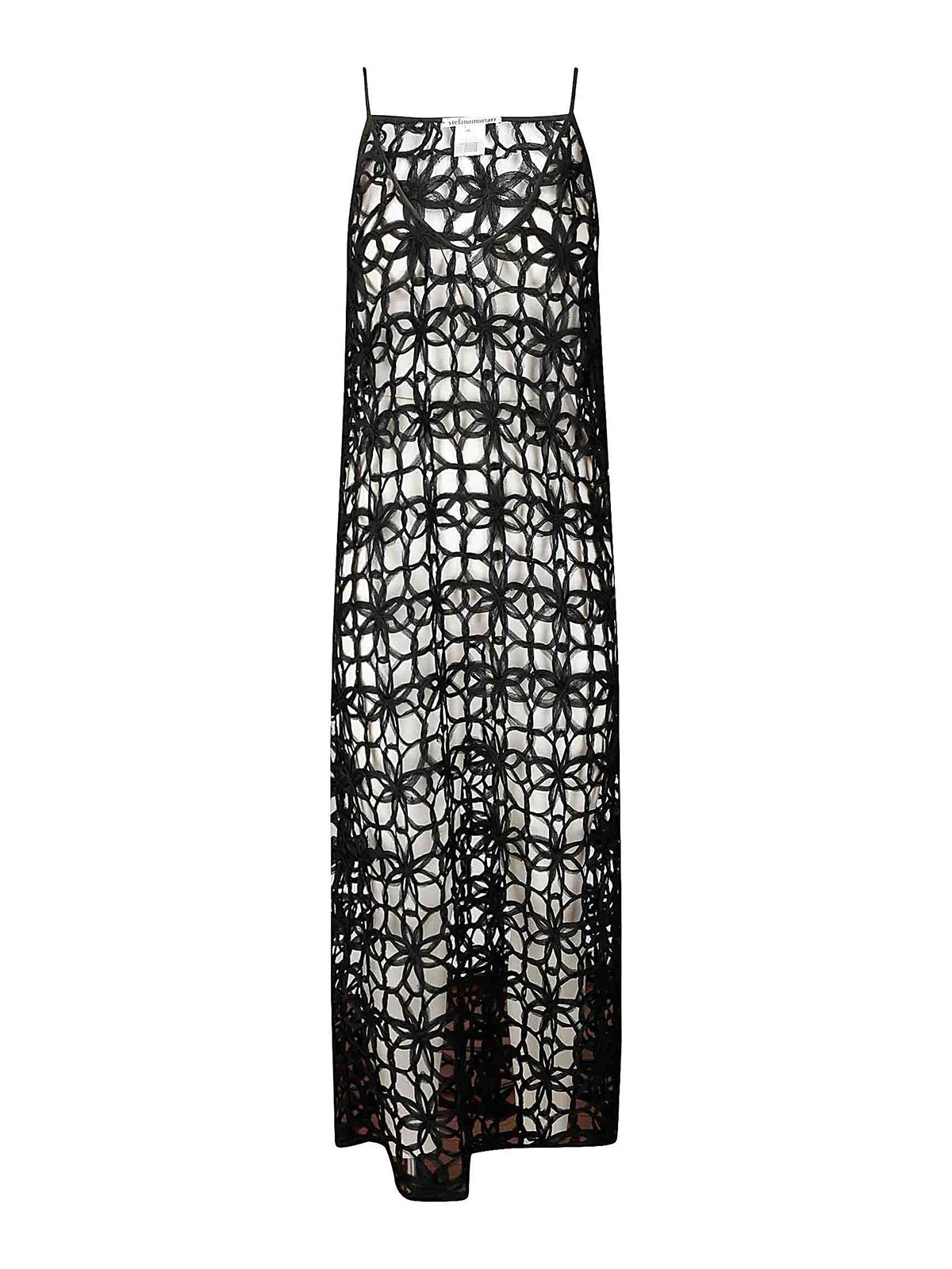 Stefano Mortari crochet midi dress - Black
