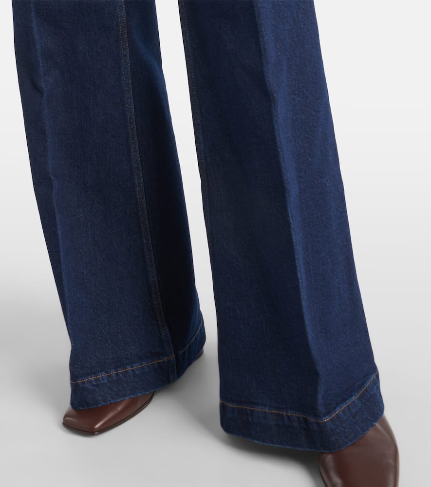 High-rise wide-leg jeans