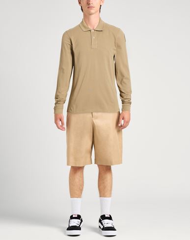 Man Polo shirt Khaki Size M Cotton