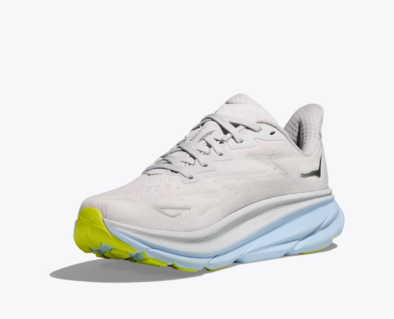HOKA Women's Clifton 9 Shoes in Nimbus Cloud/Ice Water