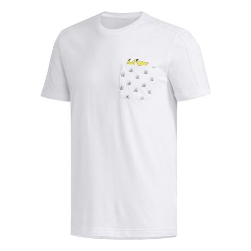 Neo x POKMON Crossover Series Pikachu Printing Pocket Short Sleeve White