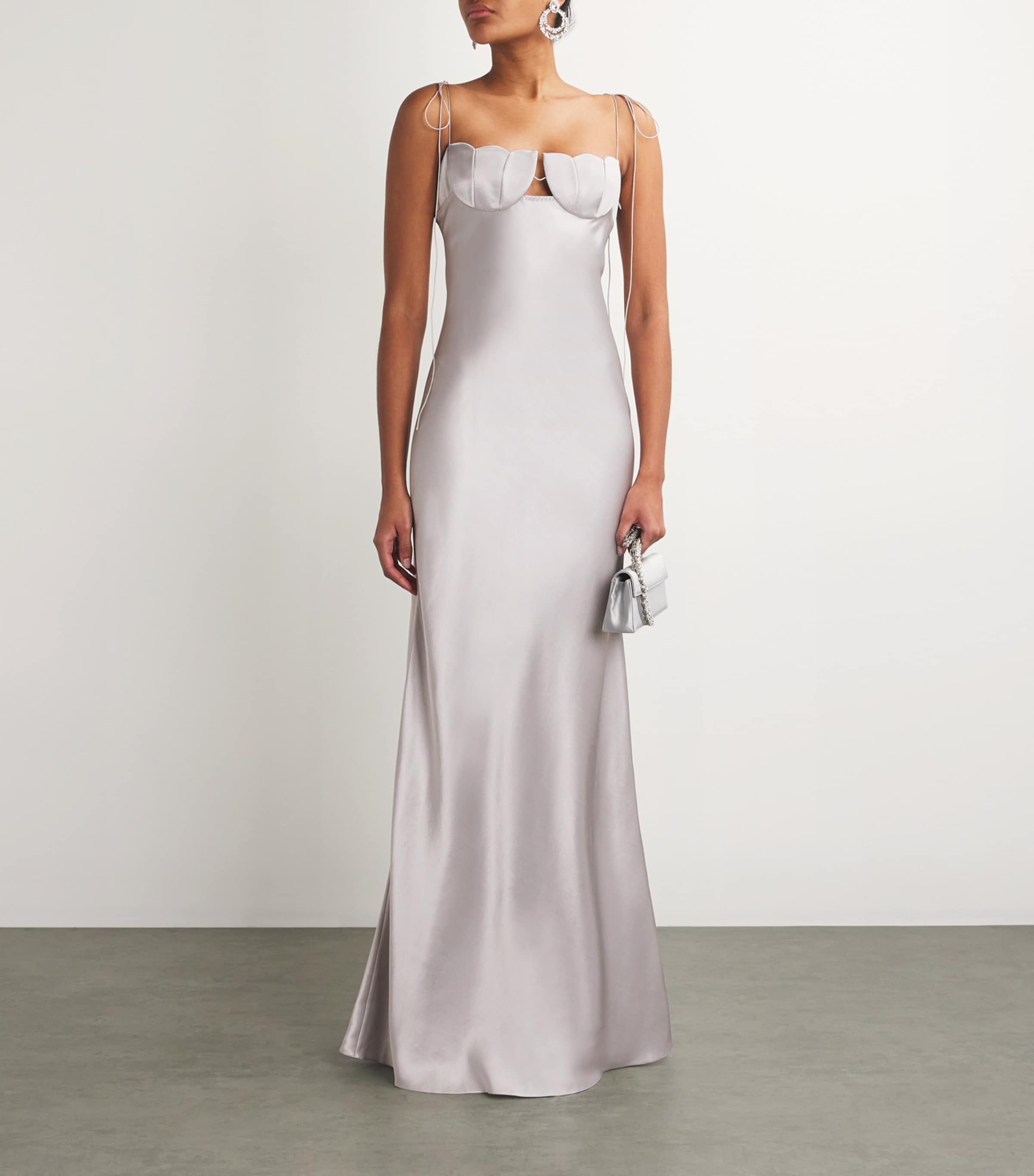 Satin Tulip Maxi Dress