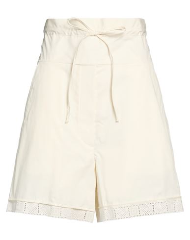 Woman Shorts & Bermuda Shorts Off white Size 8 Cotton