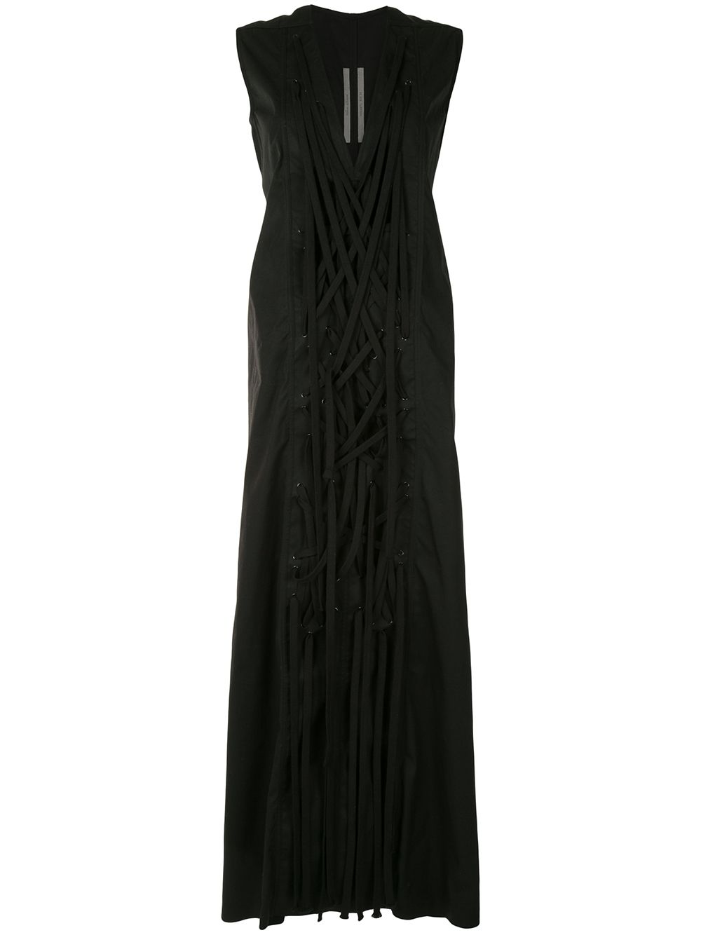Tie front maxi dress - Black