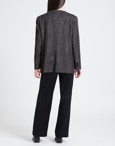 Woman Blazer Black Size 8 Cotton, Polyester, Elastane
