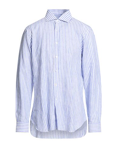 Man Shirt Blue Size 17 ¾ Linen