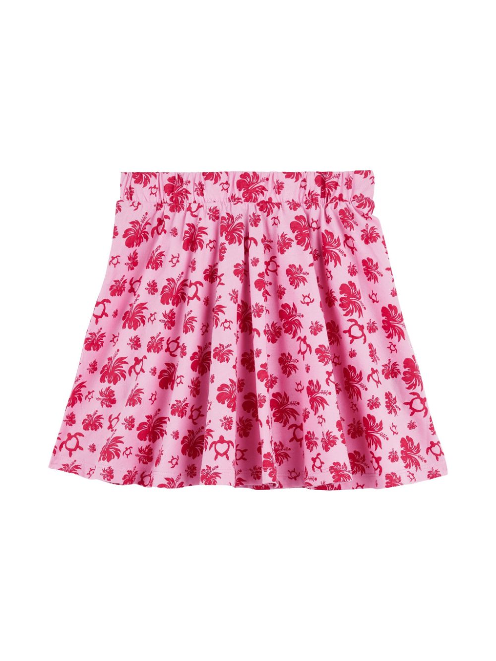 Turtles Heart cotton skirt - Pink