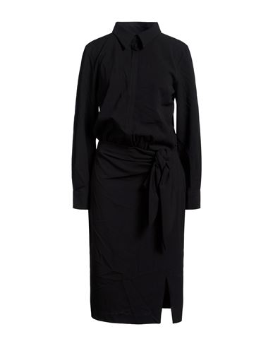 Woman Midi dress Black Size S Polyester, Viscose, Elastic fibres