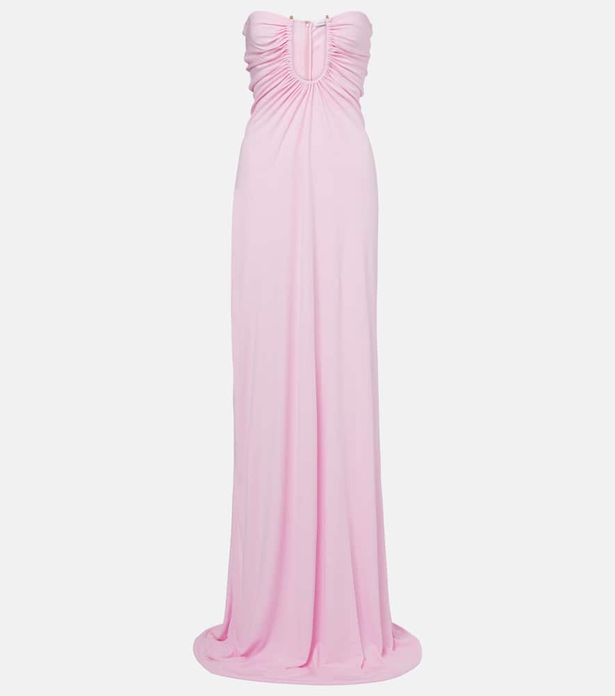 Christopher Esber Arced Palm gathered maxi dress