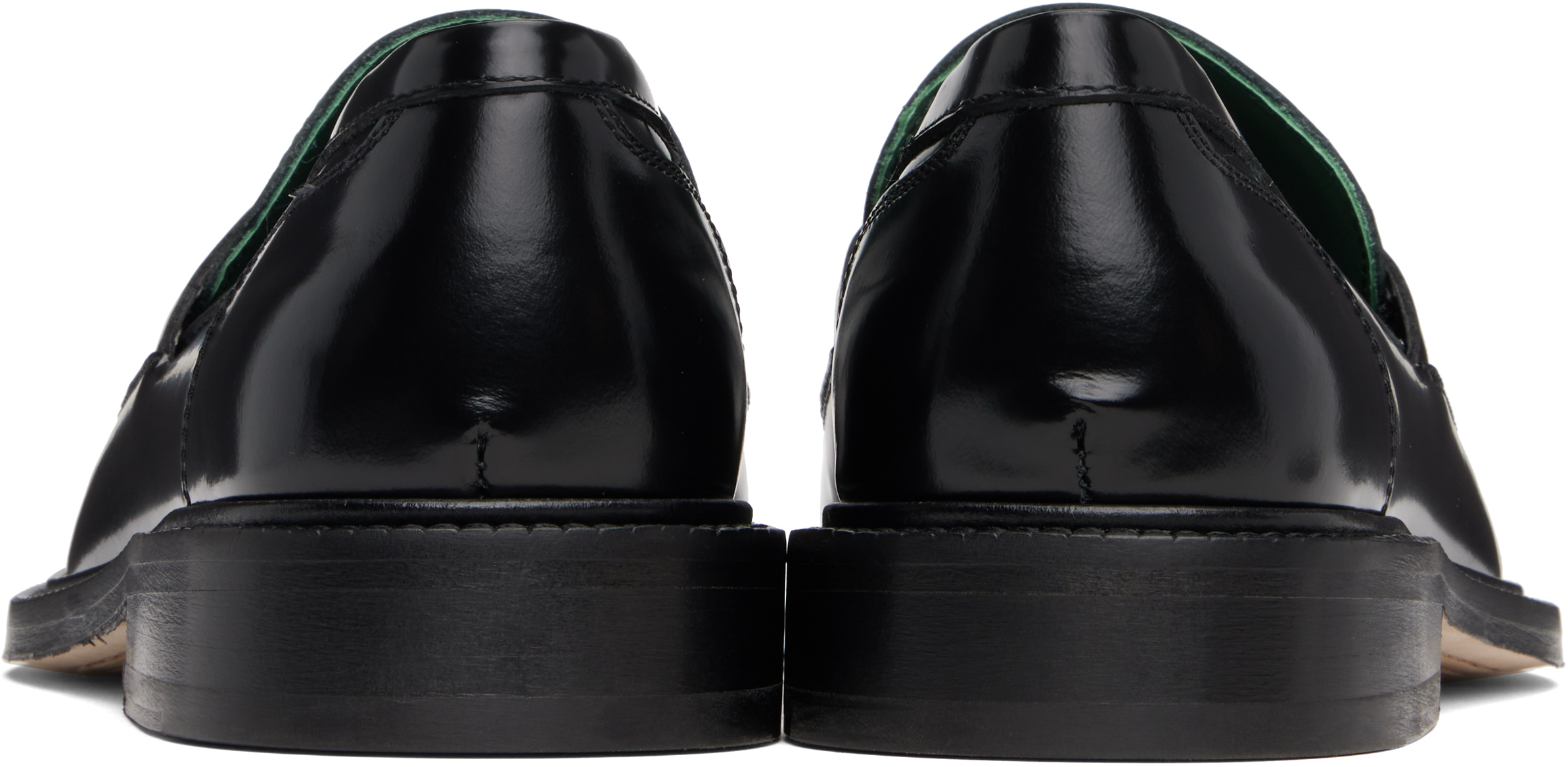 VINNY's Black Leather Townee Penny Loafers