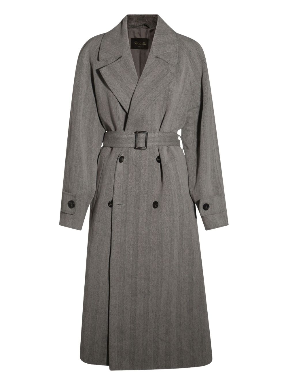 Loro Piana double-breasted trench coat - Grey