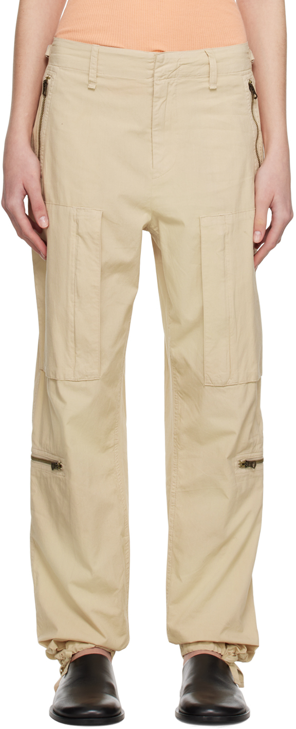Beige Kai Flight Slacks