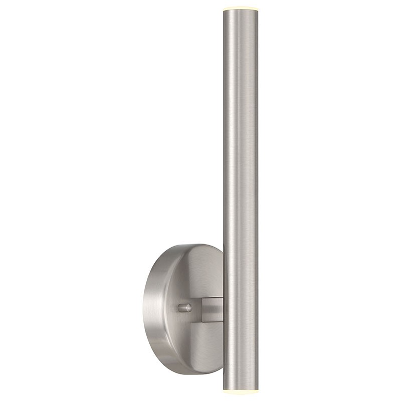 Brushed Steel LED Wall Sconce from the Pipeline Collection