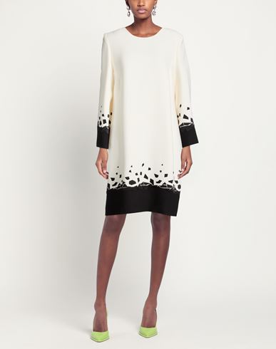 Woman Mini dress White Size 10 Viscose, Wool