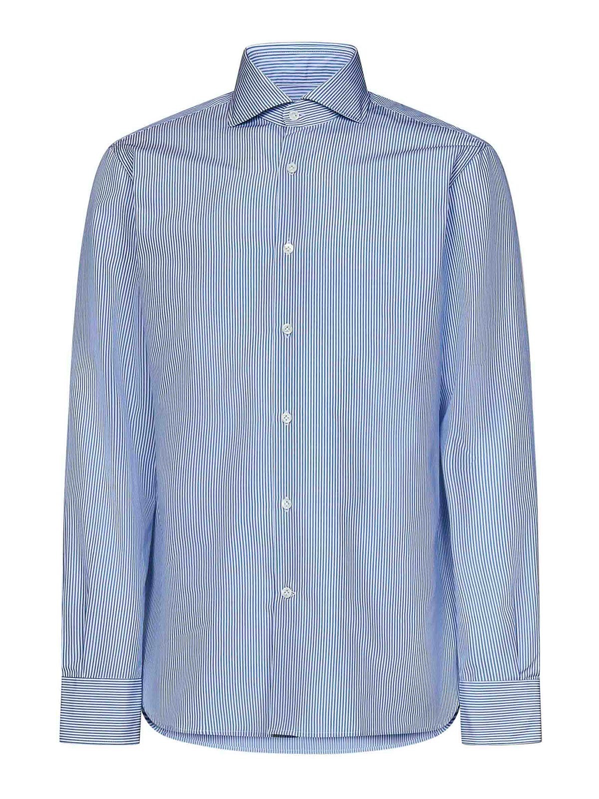 Cotton Fabric Striped Shirt
