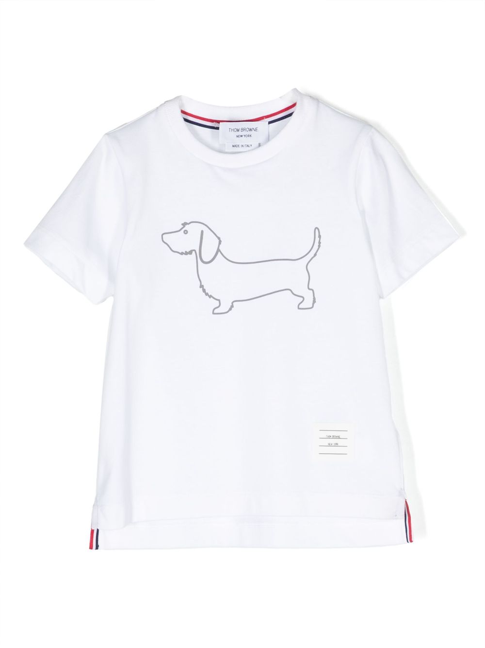 Hector dog-print cotton T-shirt - White
