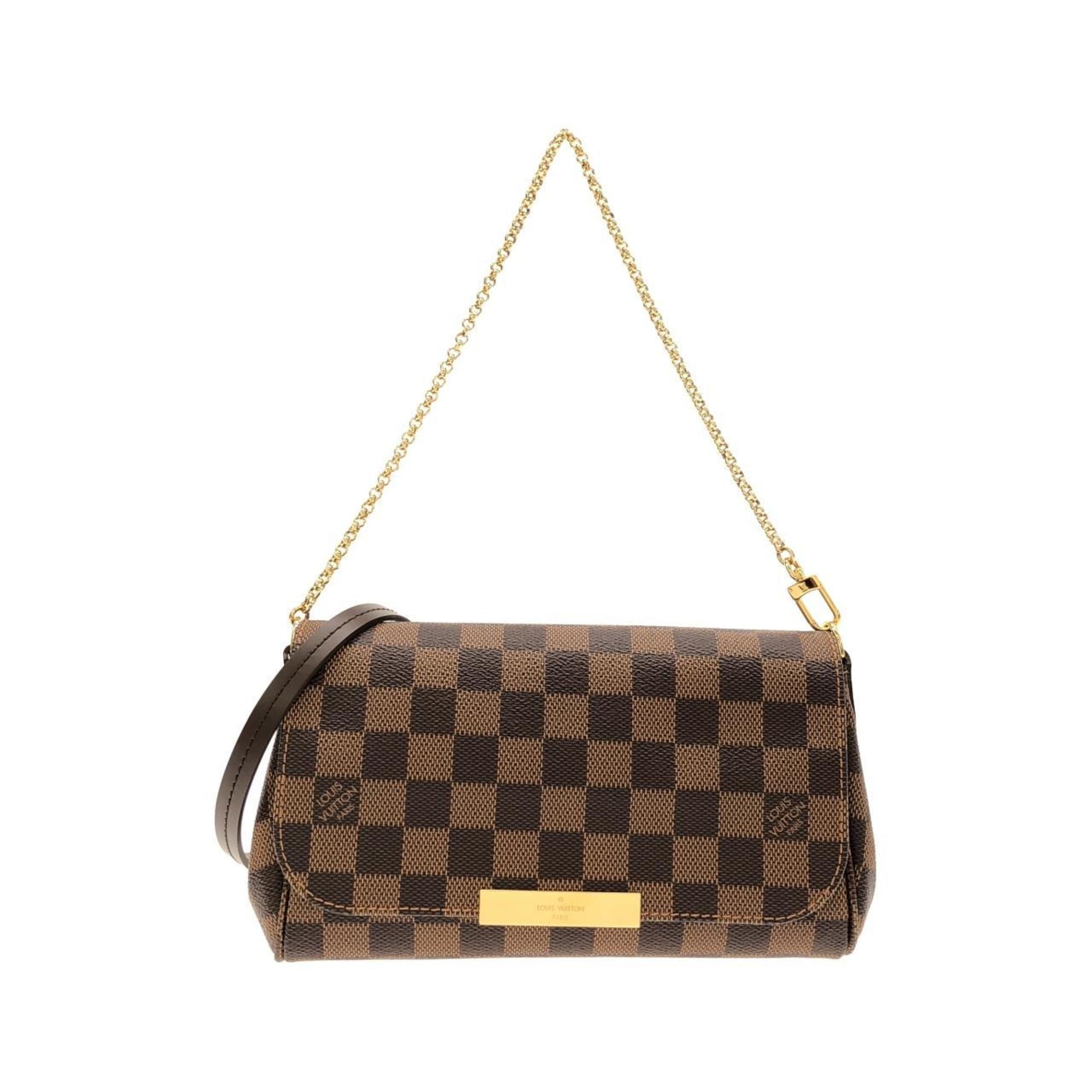 Louis Vuitton Damier Canvas Ebene Coated Canvas Shoulder Bag Pre-Owned