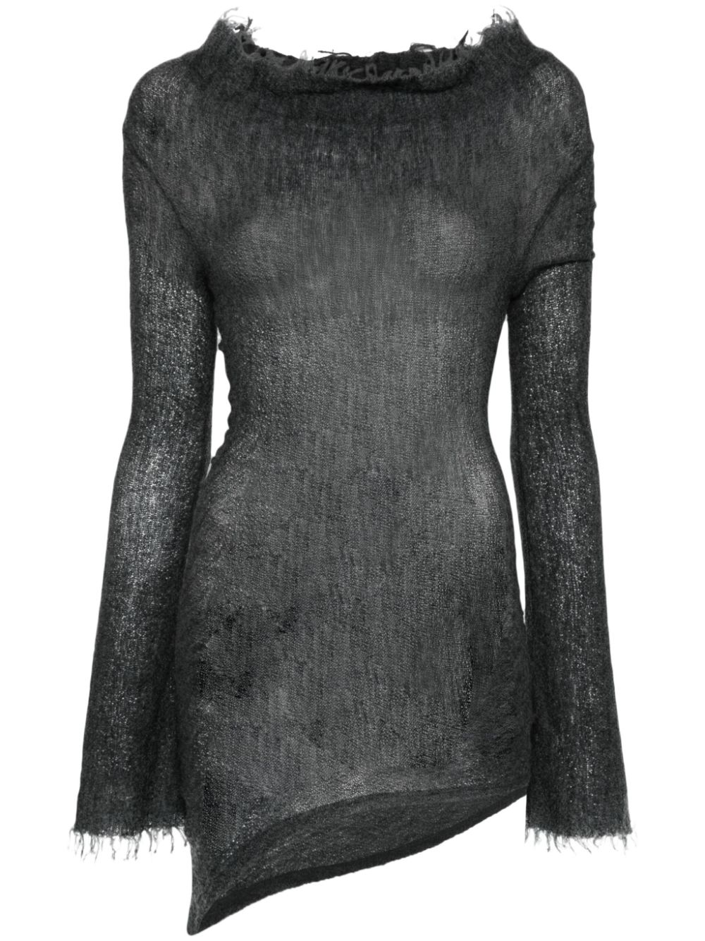 Fine-knit sweater - Grey