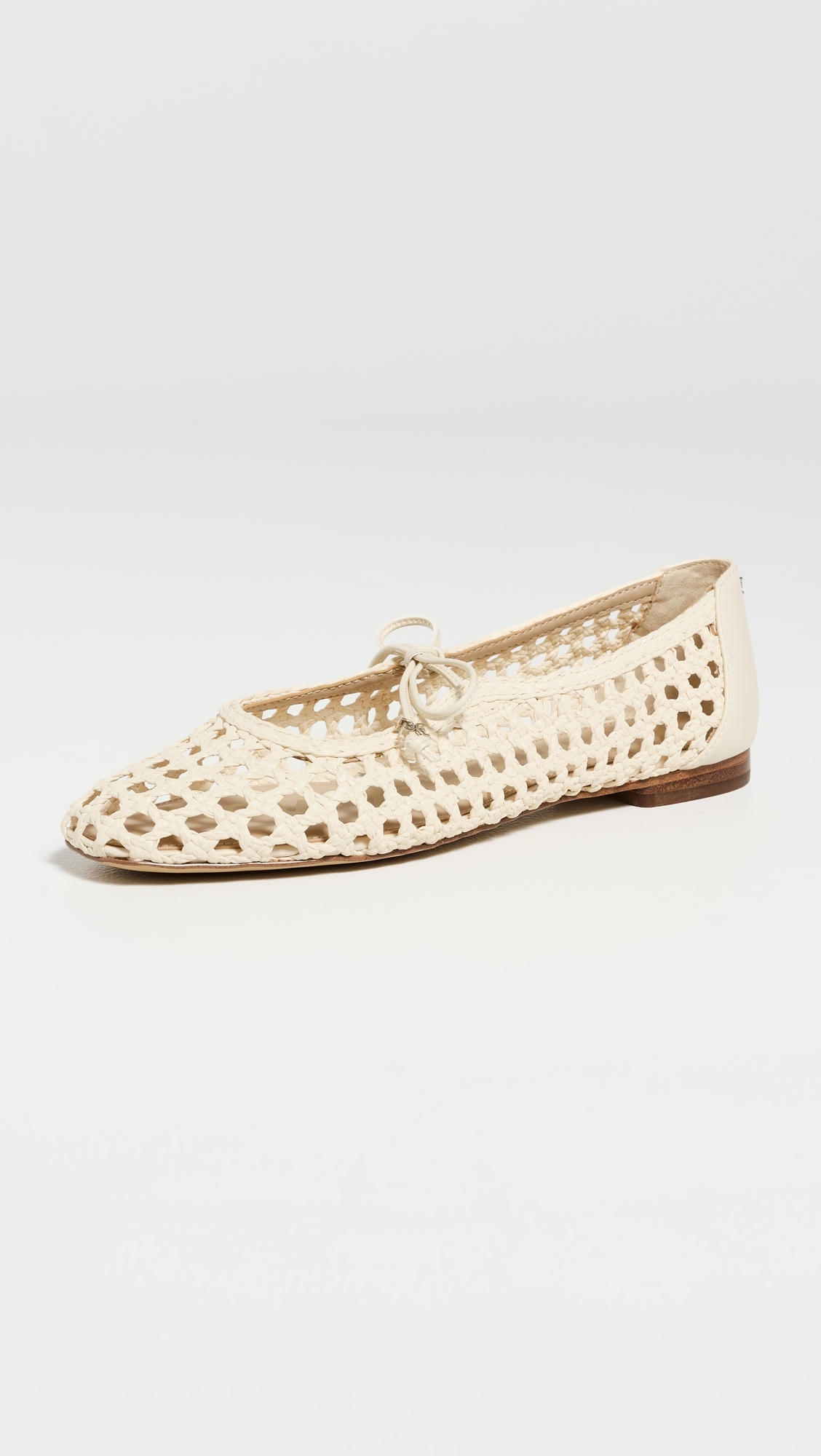 Marcie Woven Flats Modern Ivory Weave