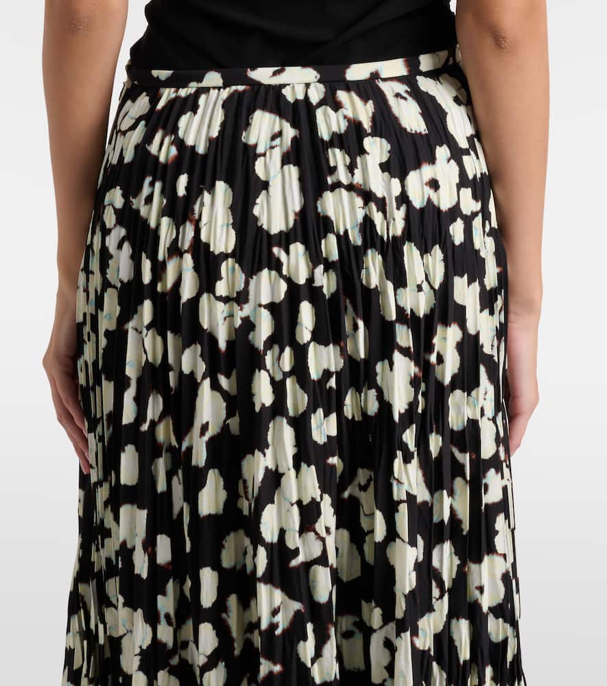 White Label Runa printed twill midi skirt