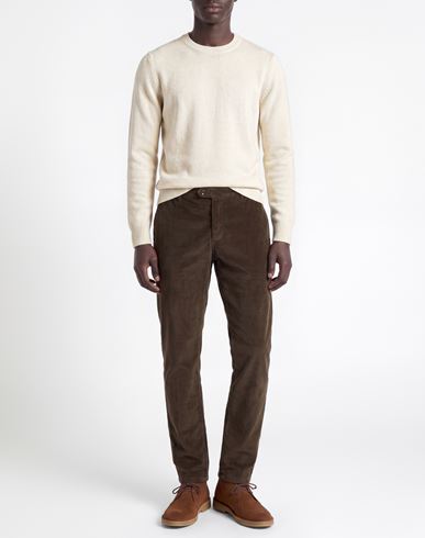 Man Pants Dark green Size 30 Cotton, Lyocell, Elastane