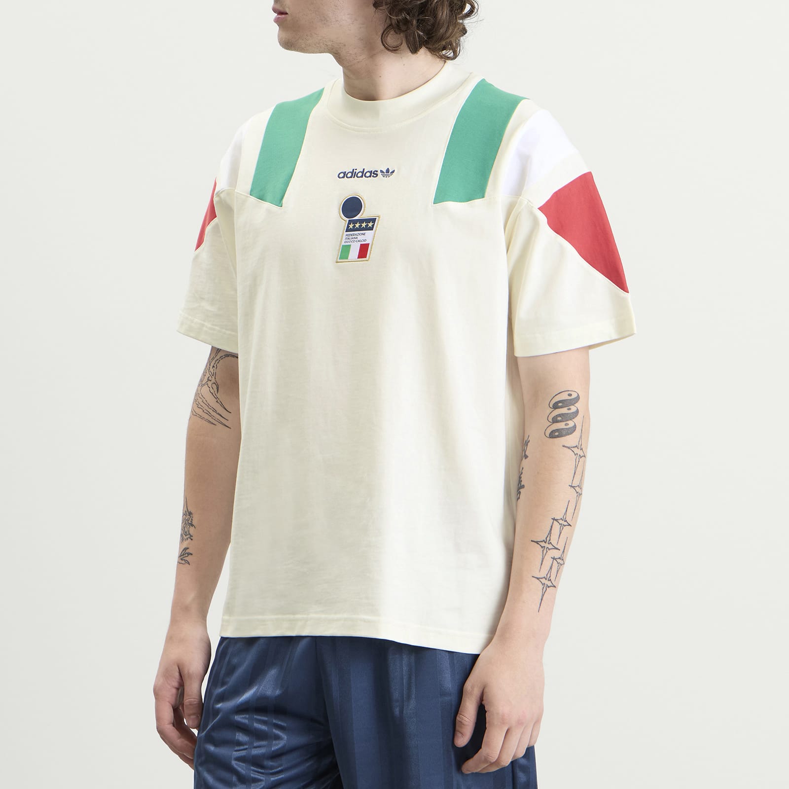 Men's FIGC EQT T-Shirt Off White