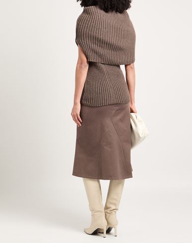 Woman Turtleneck Taupe Size S Cashmere