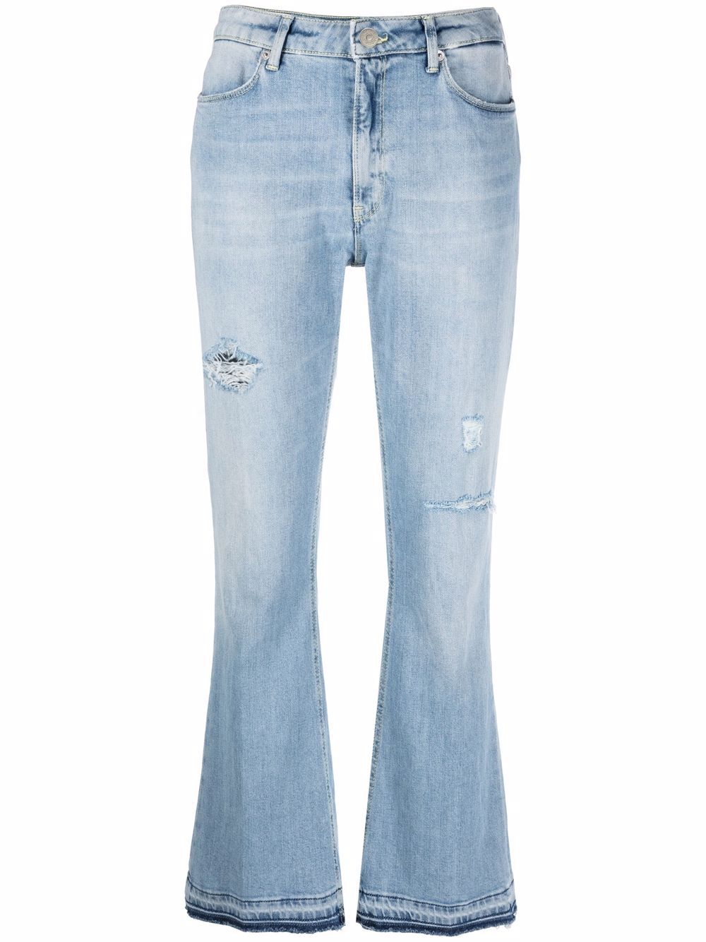 Mid-rise flared jeans - Blue
