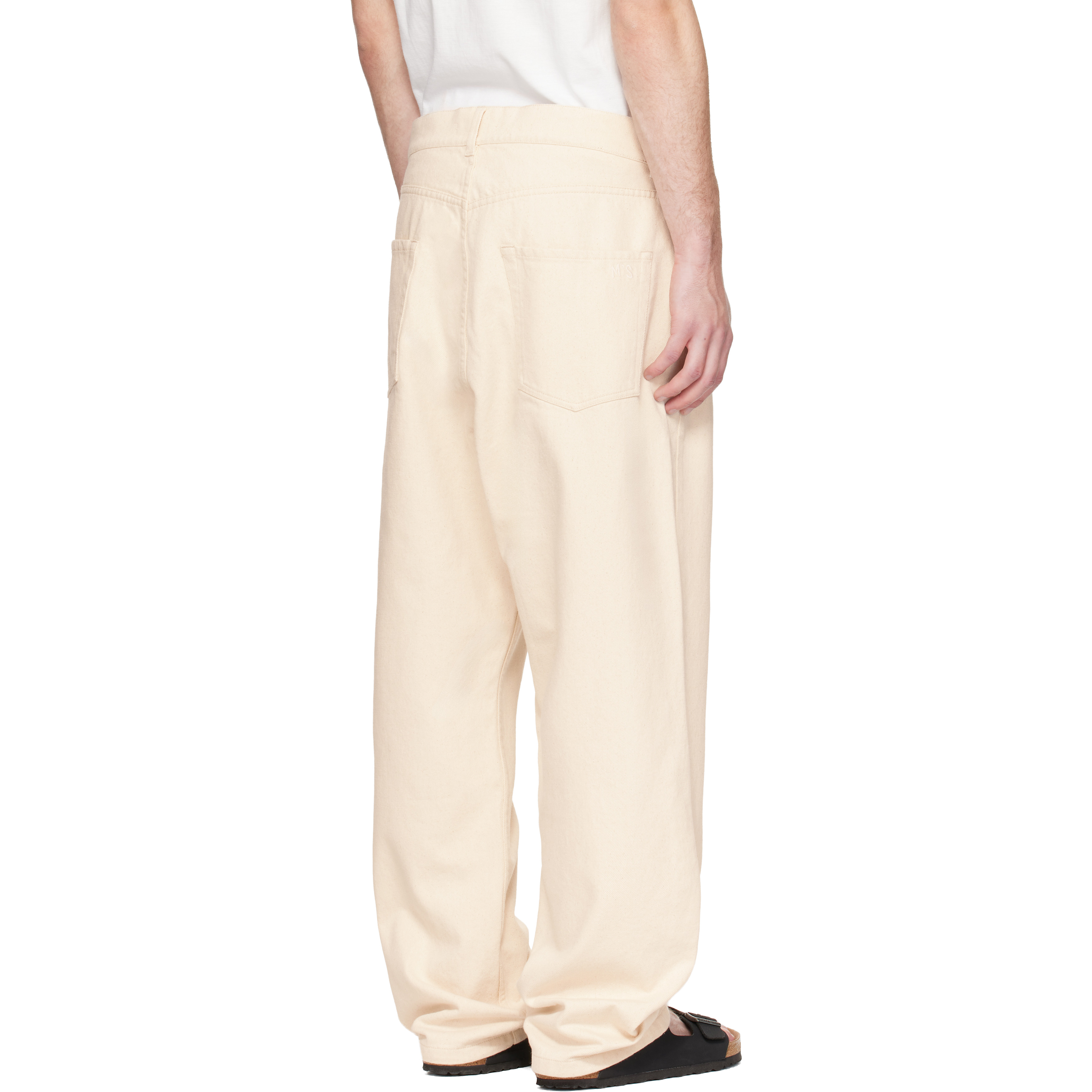 Off-White 1930s Cotton Twill 5-Pocket Trousers
