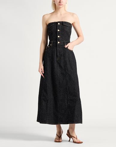 Woman Midi dress Black Size 10/12 Organic cotton