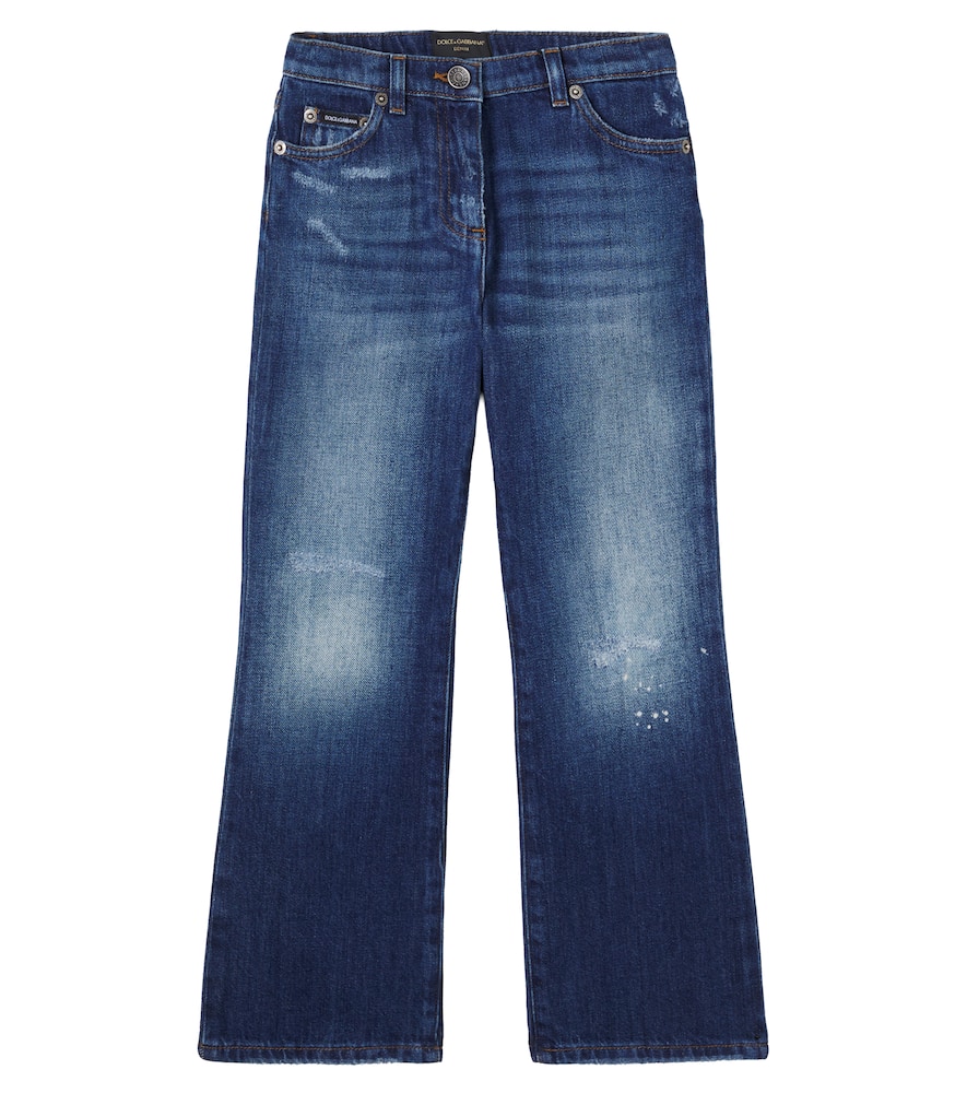 Logo faded jeans