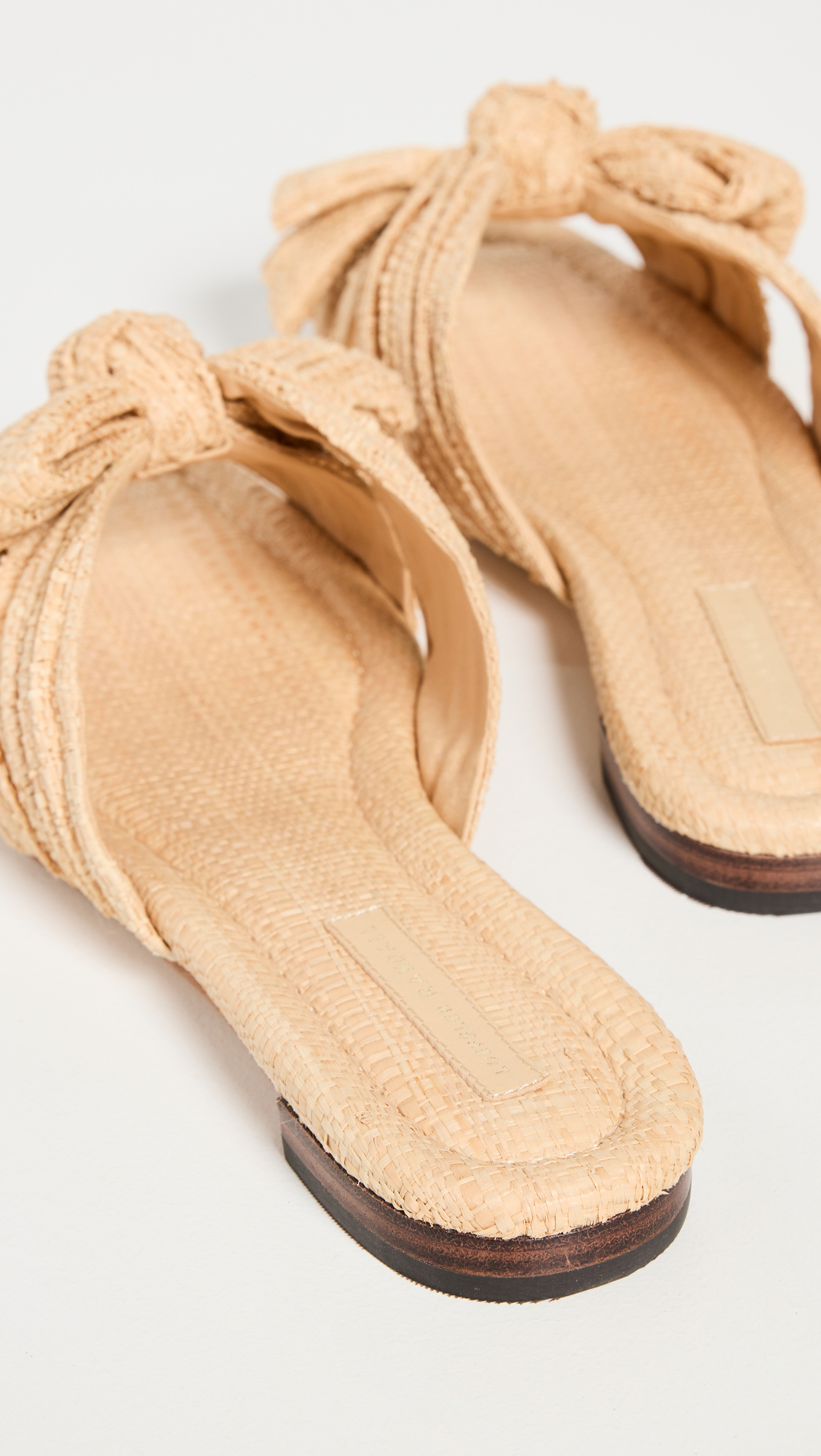 Daphne Pleated Knot Flat Sandals