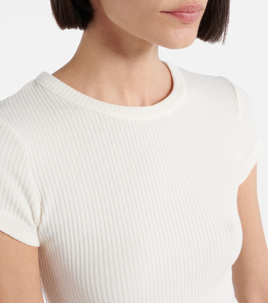 Nello ribbed-knit T-shirt