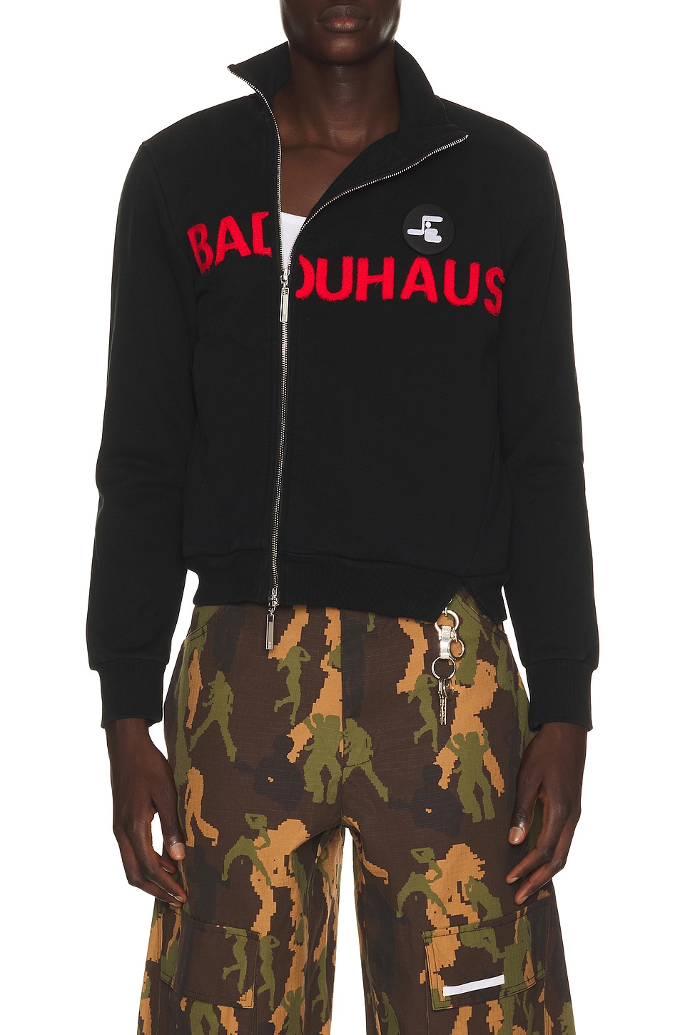 Spencer Badu Baduhaus Split Zip in Black - Black. L also in M, XL/1X