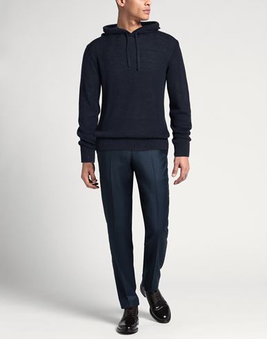 Man Sweater Navy Size 44 Linen, Silk