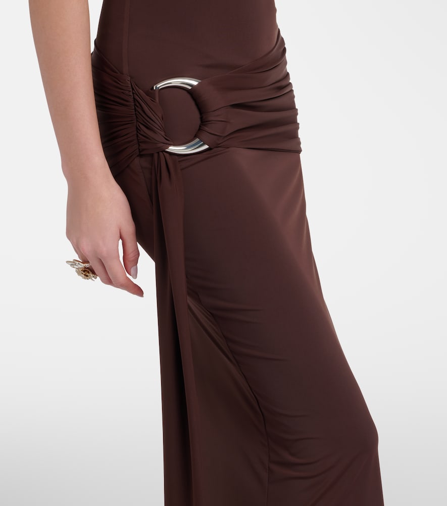 Aidana draped jersey maxi dress