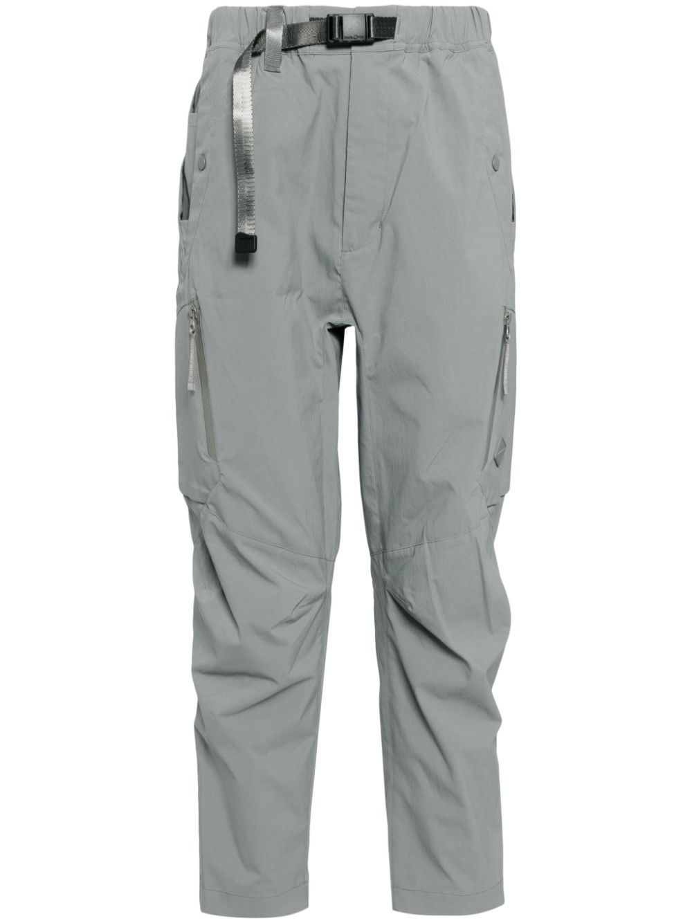 Belted tapered cargo trousers - Grey