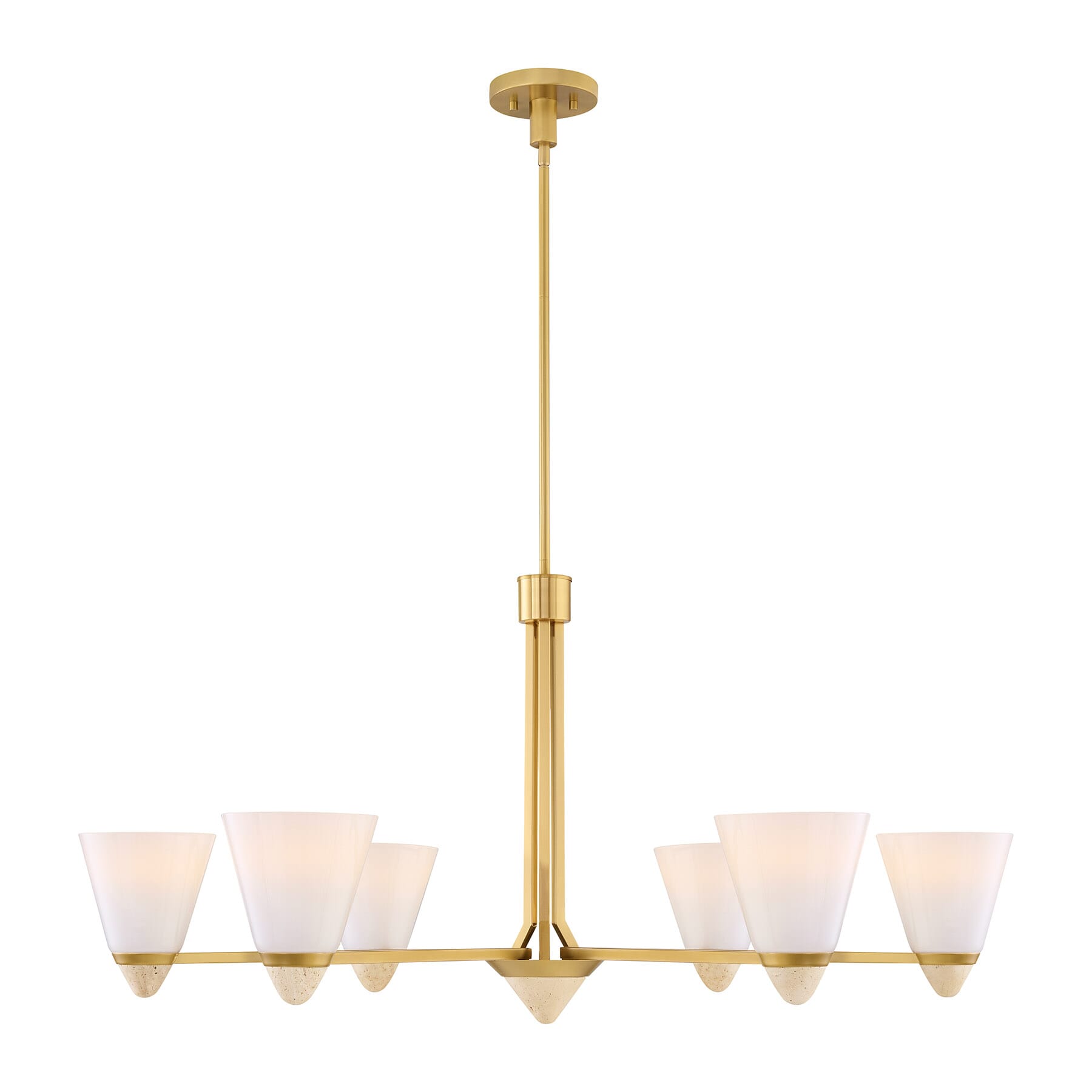 Kohlman 6-Light Chandelier in Warm Bra