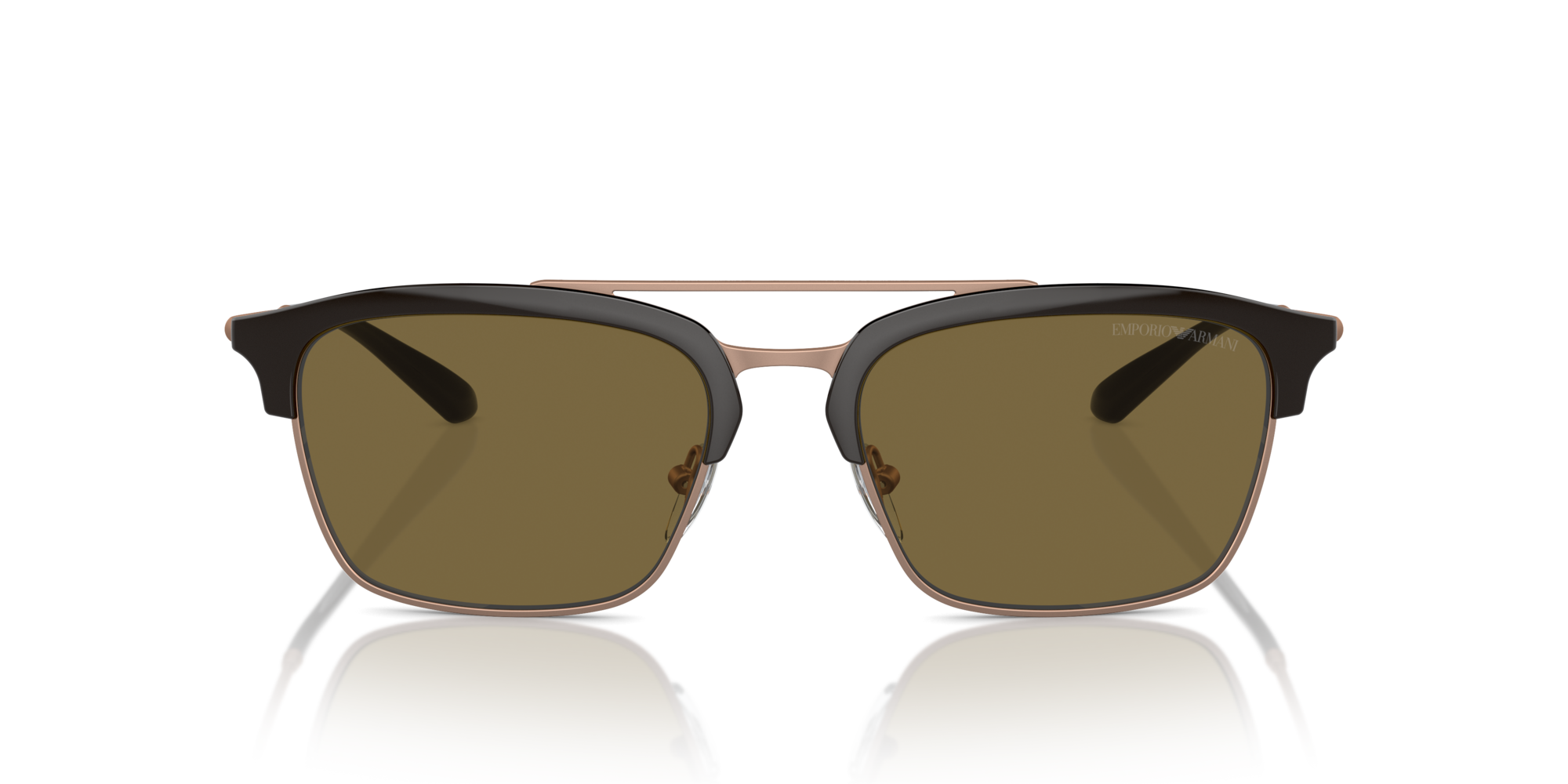 Emporio Armani Man Emporio Armani EA4228 320173 Sunglasses Injected Brown Brown Pilot Norma