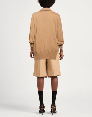 Woman Turtleneck Light brown Size L Viscose, Polyamide, Wool, Cashmere