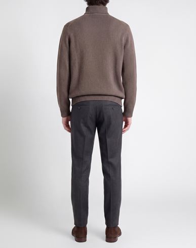 Man Turtleneck Lead Size 44 Merino Wool, Silk, Cashmere