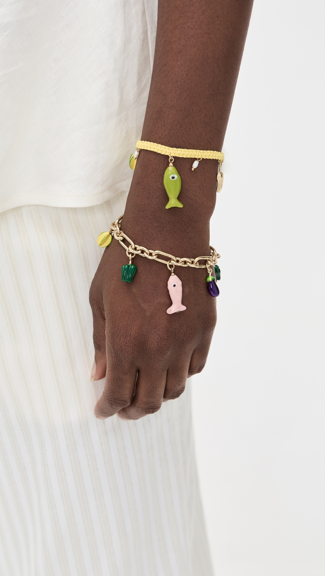 Tesori Fish Bead Bracelet Multi One Size