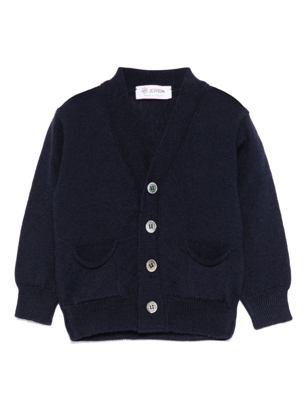 Merino wool cardigan - Blue