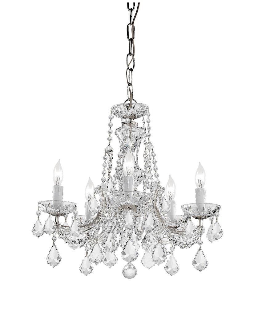 Maria Theresa 5-Light Spectra Crystal Mini Chandelier w/ Swarovski Crystals